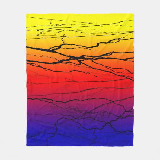 Abstract verloop fleece deken (Voorkant)