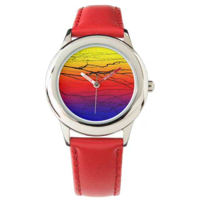 Abstract verloop horloge (Voorkant)