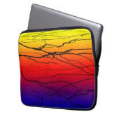 Abstract verloop laptop sleeve (Voorkant Links)