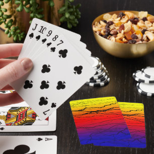 Abstract verloop pokerkaarten