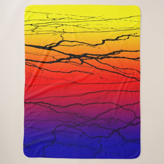 Abstract verloop sherpa deken (Voorkant)