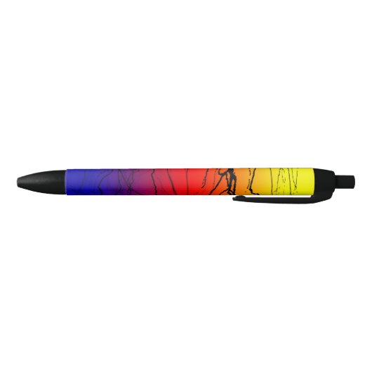 Abstract verloop zwarte inkt pen (Bodem)