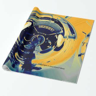 Abstract verpakkingspapier voor auto's cadeaupapier