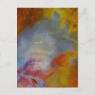 Abstract versteend hout close-up briefkaart