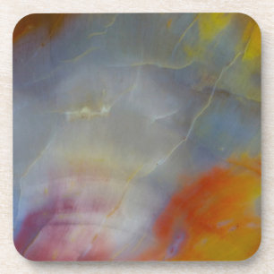 Abstract versteend hout close-up drankjes onderzetter