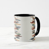 Abstract Vertical Brush Stroke Mug –Art Coffee Cup (Devant droit)