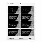 Abstract verzendlabel (Full Sheet)