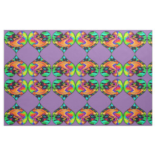Abstract vet en kleurrijk muziekinstrument hoort stof