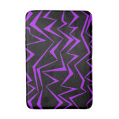 Abstract, vet, levendig geometrisch zigzagpatroon badmat (Voorkant Verticaal)