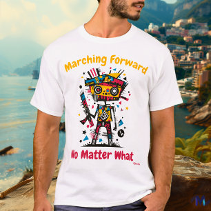 Abstract Vibrant Soldier Resilience T-shirt