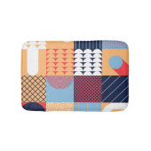 Abstract vierkant kunstwerk: geometrisch ontwerp. badmat (Voorkant)