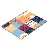 Abstract vierkant kunstwerk: geometrisch ontwerp. notitieboek (Linkerzijde)