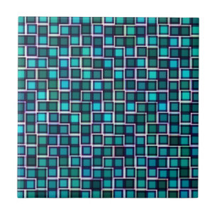 Abstract vierkant patroon tegeltje