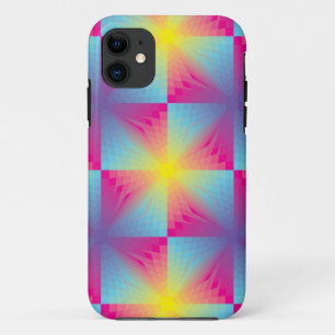 Abstract vierkant vectormozaïek iPhone 11 hoesje