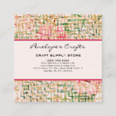 Abstract vierkant Visitekaartje (Achterkant)