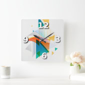 Abstract Vierkante Klok (Huis)