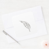 abstract vierkante sticker (Envelop)