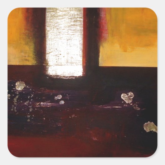 Abstract Vierkante Sticker (Voorkant)