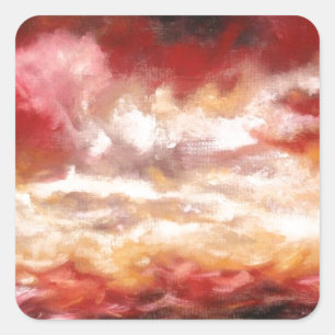 Abstract Vierkante Sticker