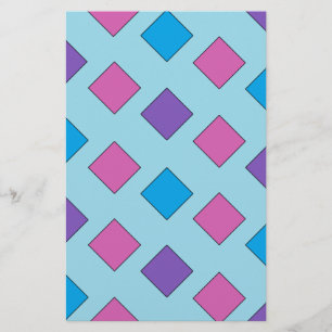 Abstract vierkantskraftpapier briefpapier