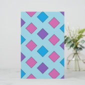 Abstract vierkantskraftpapier briefpapier (Staand voorkant)