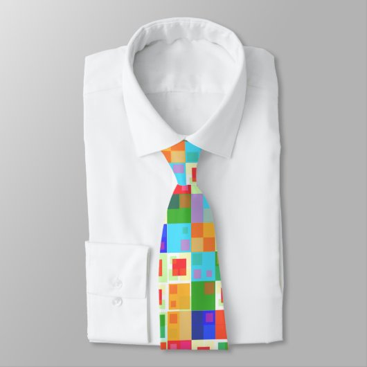 abstract vierkantsstropdas stropdas (Gebonden)