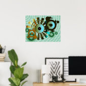 Abstract ViNYL Poster (Thuiskantoor)