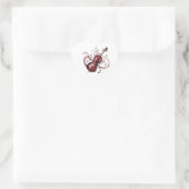 Abstract violin heart-shaped stickers (Tas)