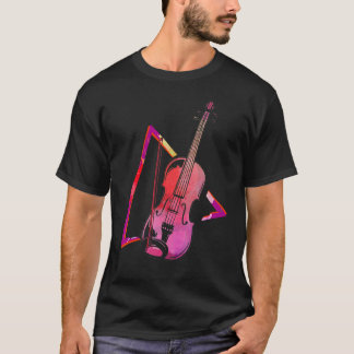 Abstract vioolorkest violist t-shirt
