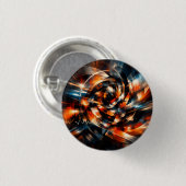 Abstract Vision of Motion & Mind Ronde Button 3,2 Cm (Voorkant /achterkant)