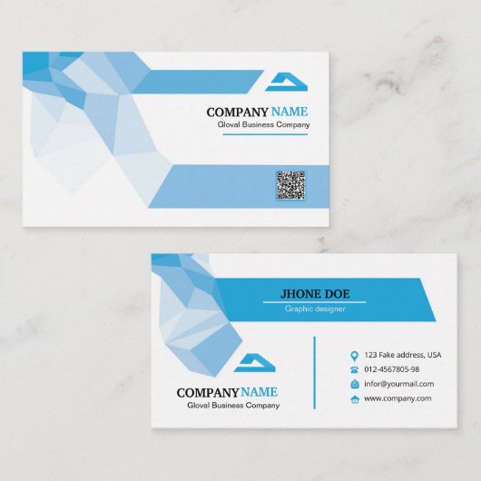 Abstract Visitekaartje (Voorkant / Achterkant)