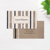 Abstract visitekaartje in bruin, zwart en wit (Bureau)