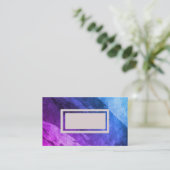 abstract visitekaartje paars en blauw (Staand voorkant)