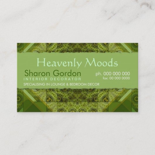 Abstract Visitekaartje patchwork (Voorkant)