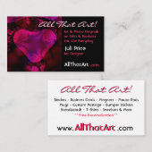 abstract Visitekaartje van het hart (Voorkant / Achterkant)