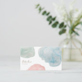 Abstract Visitekaartje voor metaalWaterverf (Staand voorkant)