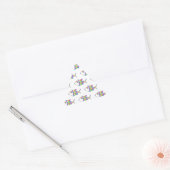 Abstract vispatroon driehoek sticker (Envelop)