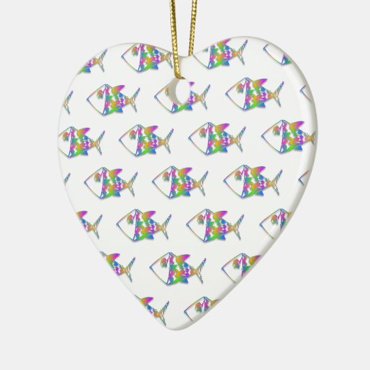 Abstract vispatroon keramisch ornament (Links)