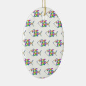 Abstract vispatroon keramisch ornament (Rechts)