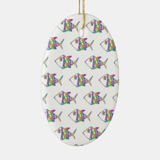 Abstract vispatroon keramisch ornament (Rechts)