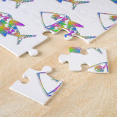 Abstract vispatroon legpuzzel (Zijkant)