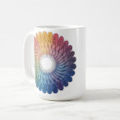 Abstract vivid mug koffiemok (Voorkant links)