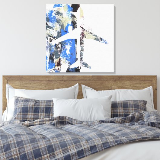 Abstract vliegen door Michael Moffa Canvas Afdruk (Insitu (Slaapkamer))