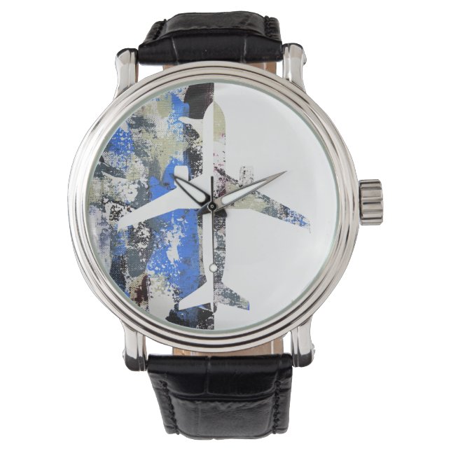 Abstract vliegen door Michael Moffa Horloge (Voorkant)