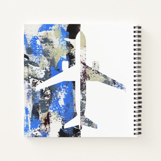 Abstract vliegen door Michael Moffa Notitieboek (Achterkant)