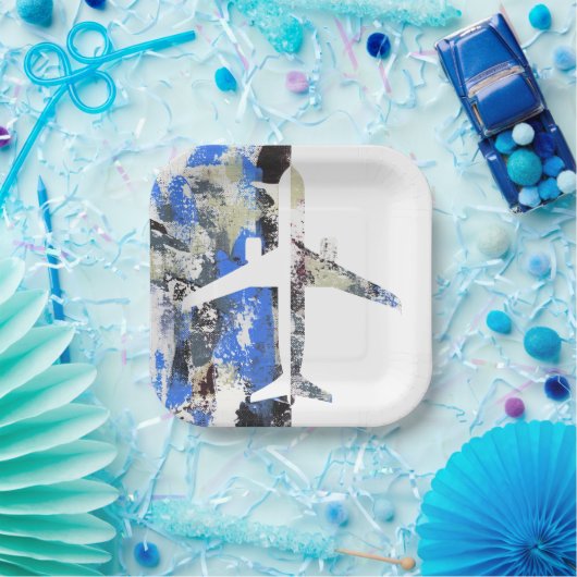 Abstract vliegen door Michael Moffa Papieren Bordje (Feest)