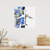 Abstract vliegen door Michael Moffa Poster (Keuken)