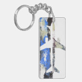 Abstract vliegen door Michael Moffa Sleutelhanger (Voorkant Links)