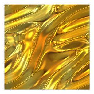 Abstract vloeibaar goud foto afdruk