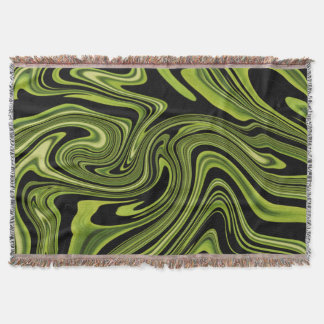 Abstract Vloeibaar Marmerpatroon Modern Huisdecora Deken